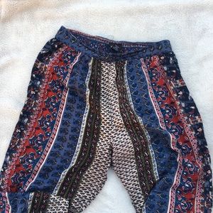 Printed flow pants